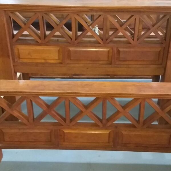 3540-CAMA 2 PLAZAS CRUZ PESADA(PATA 12X12)