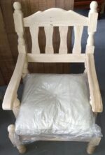 5400-JUEGO LIVING ASTURIANO 3 C MAD.BLANCA (1 SILLON TRIPLE + 2 INDIVIDUALES) - Imagen 4
