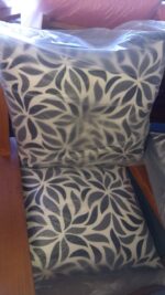 5540-ALMOHADONES TELA Y CUERINA - Imagen 5