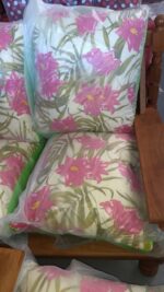 5540-ALMOHADONES TELA Y CUERINA - Imagen 3