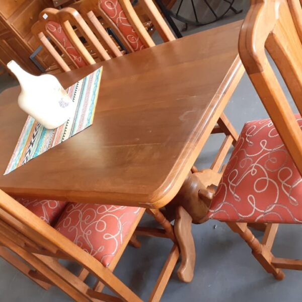 8580- MESA 1.60 MTS RECTANGULAR TABLAS MACIZAS