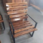 2240-SILLON INDIVIDUAL HIERRO Y MADERA DURA